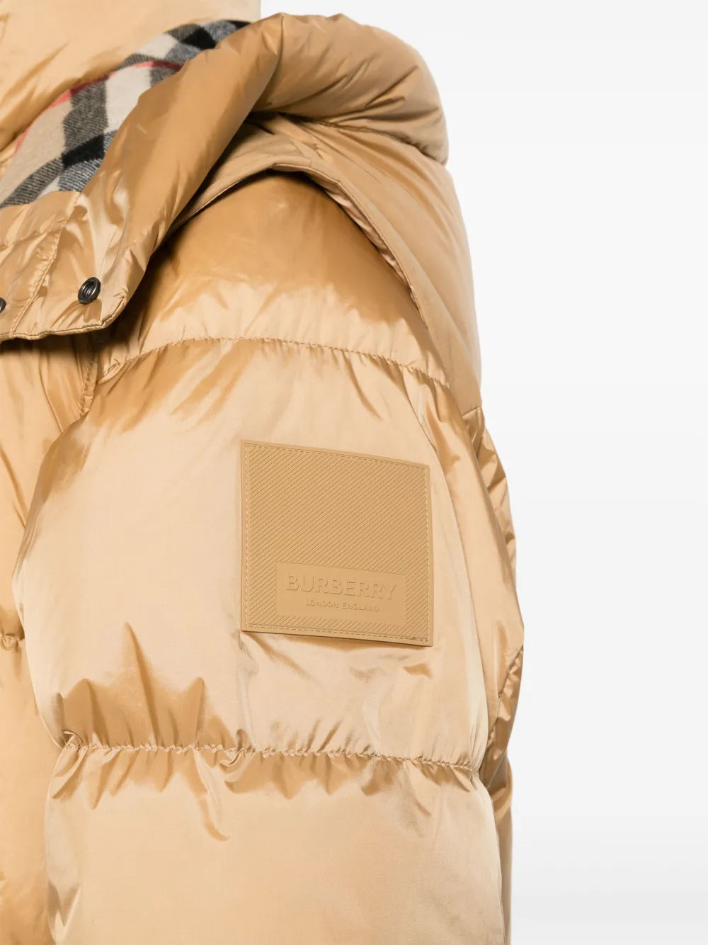 코트 탈부착 가능한 소매가 있는 패딩 재킷 Burberry 갈색 Homme