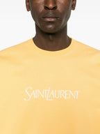 Sudaderas Sudadera con Logo Bordado Saint Laurent Amarillo Homme