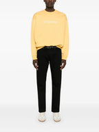 Sudaderas Sudadera con Logo Bordado Saint Laurent Amarillo Homme