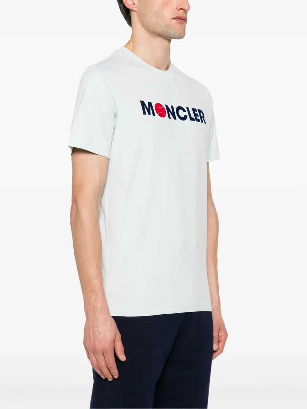 T-shirts T-shirt à logos Moncler Bleu Homme
