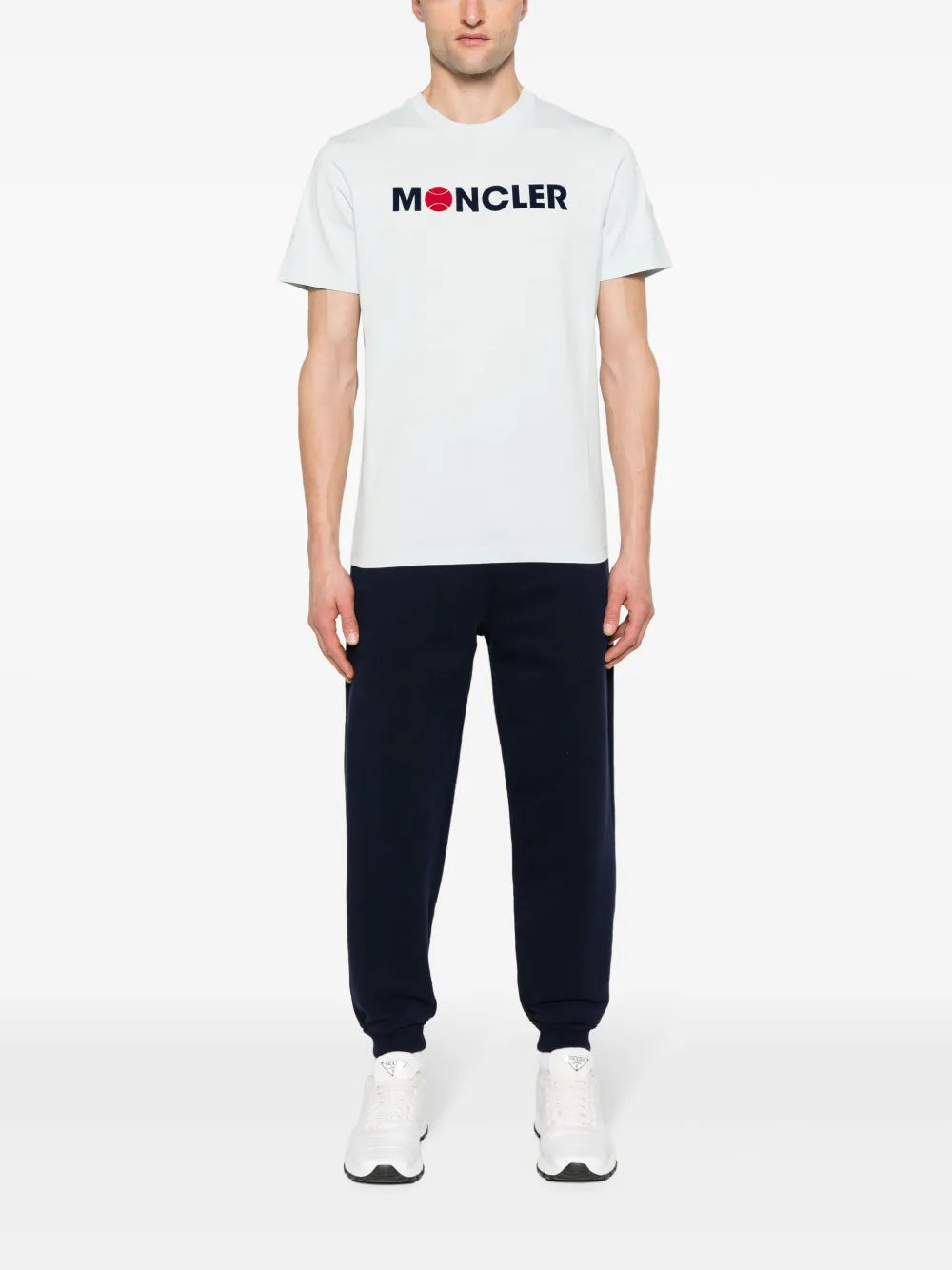 T-shirts T-shirt à logos Moncler Bleu Homme