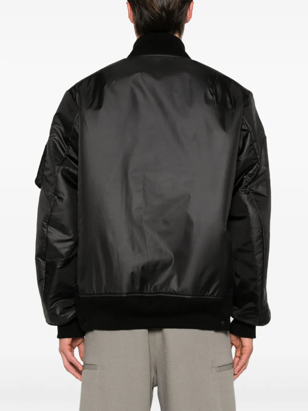 Jackets Reversible Nylon Bomber Sacai Black Homme