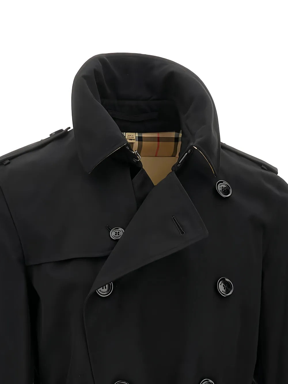 Manteaux Trench Kensington Burberry Noir Homme