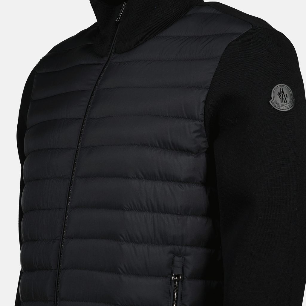Vestes Doudoune bi-matière Moncler Noir Homme