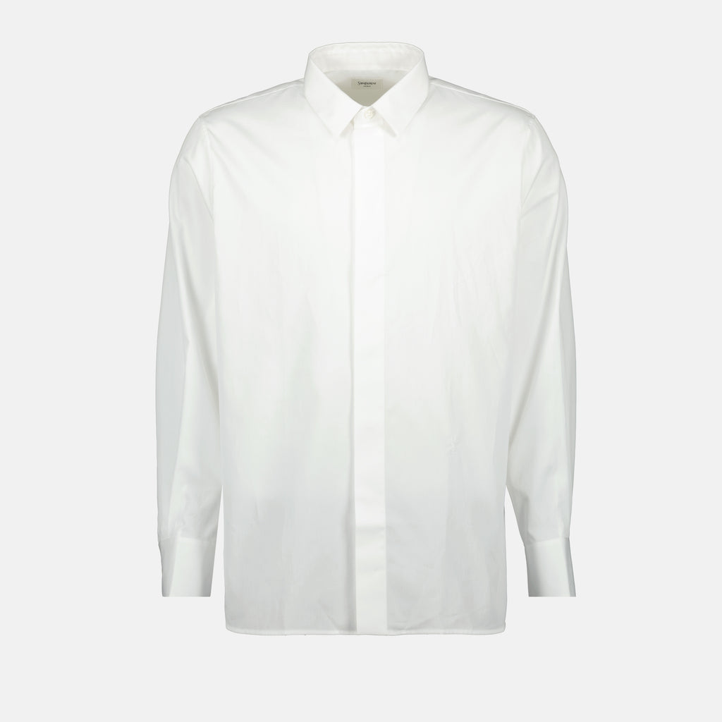 Image de l'article Chemise Cassandre de la marque Saint Laurent pour Homme - Saison Automne-Hiver 2025 - Vue de Face