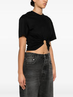 T-shirts Piercing T-shirt Rabanne Black Femme