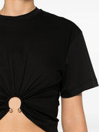 T-shirts Piercing T-shirt Rabanne Black Femme