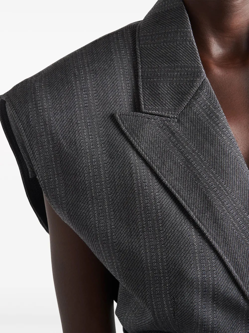 Vestes Gilet sans manches Prada Gris Femme