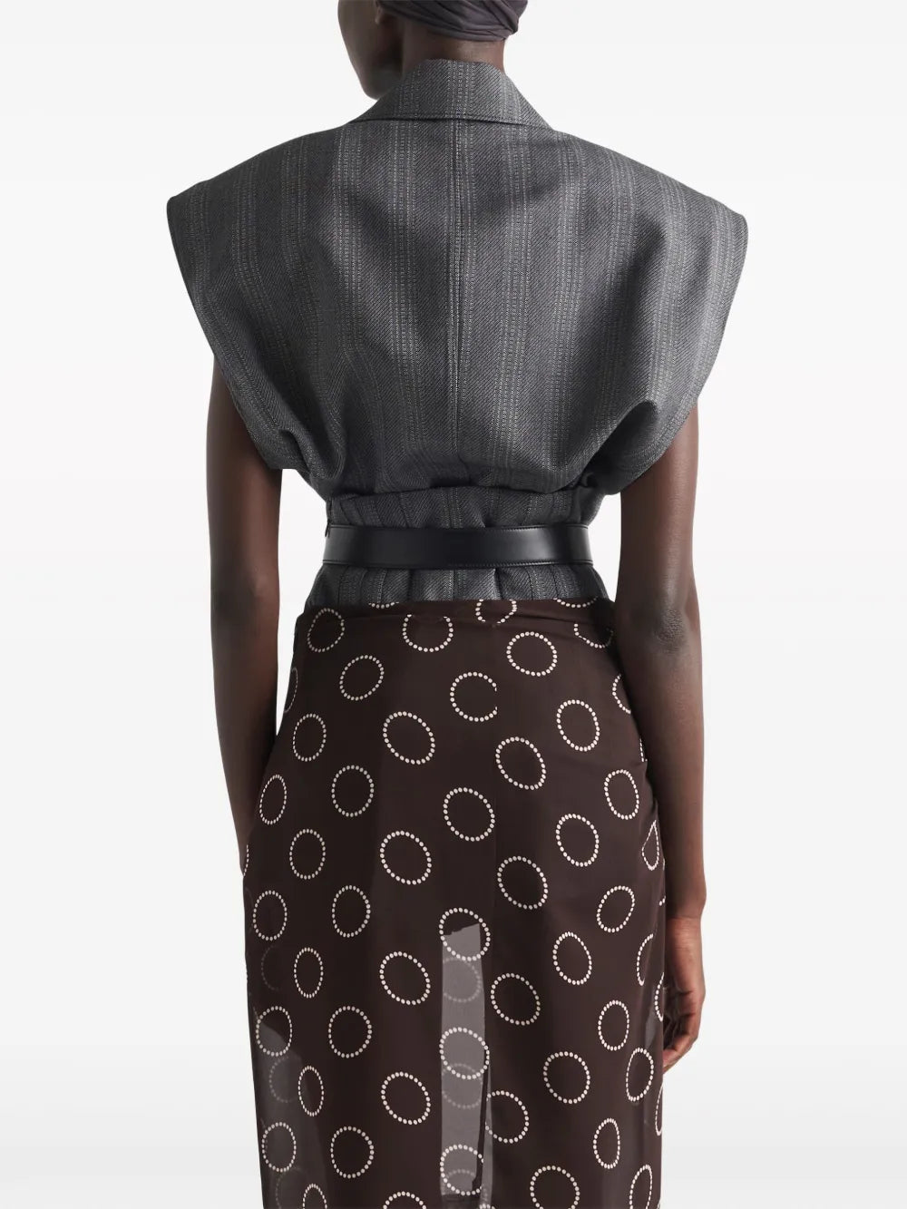 ジャケット ノースリーブベスト Prada グレー Femme