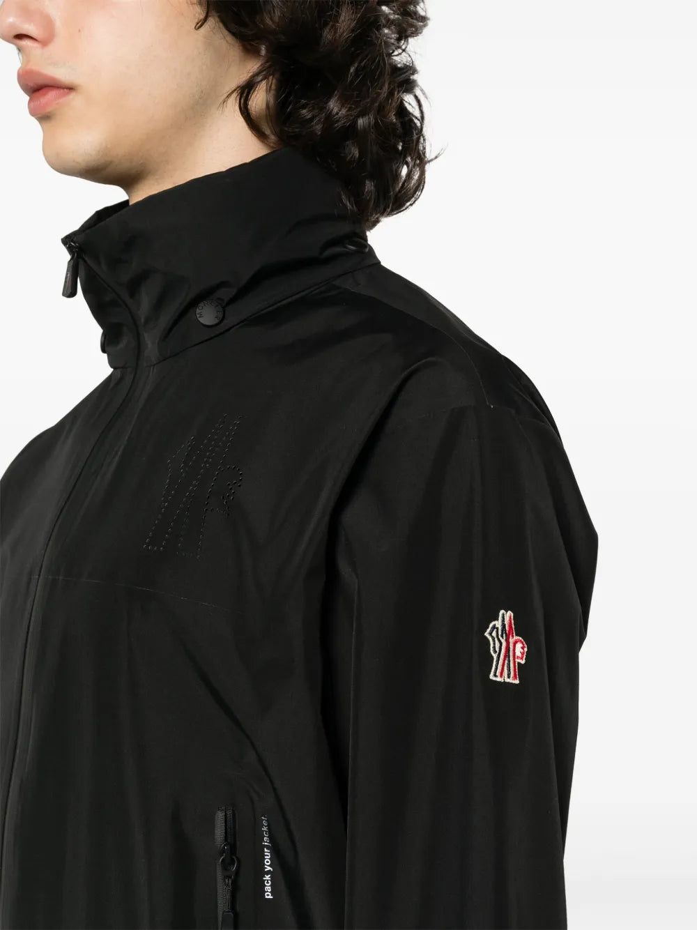 Jaquetas Casaco Hexágono Masterpiece Moncler Grenoble Preto Homme