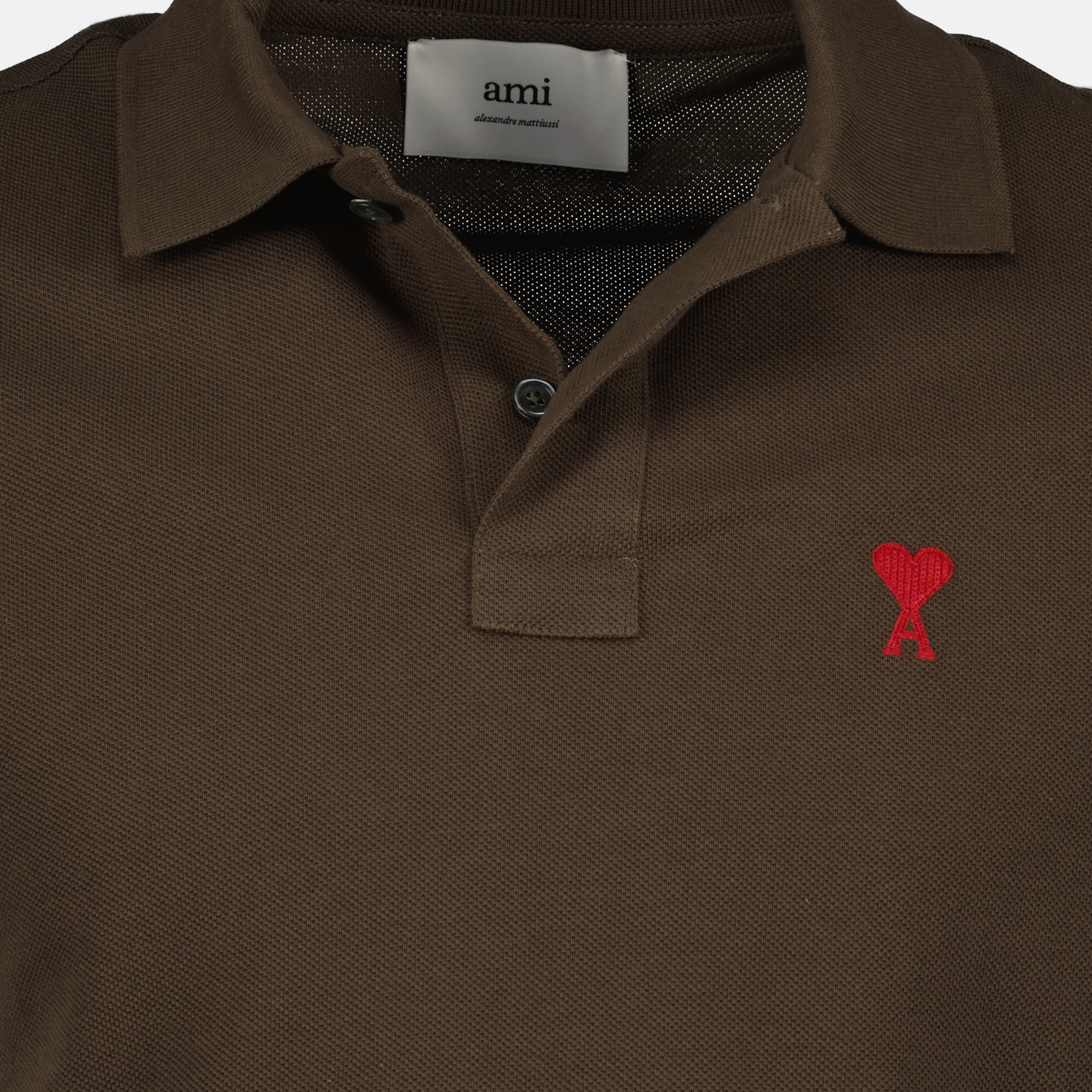 Polos Polo Ami de Coeur Ami PARIS Marrón Unisexo