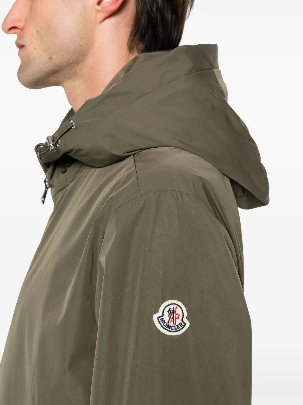 Vestes Veste Traversier Moncler Kaki Homme