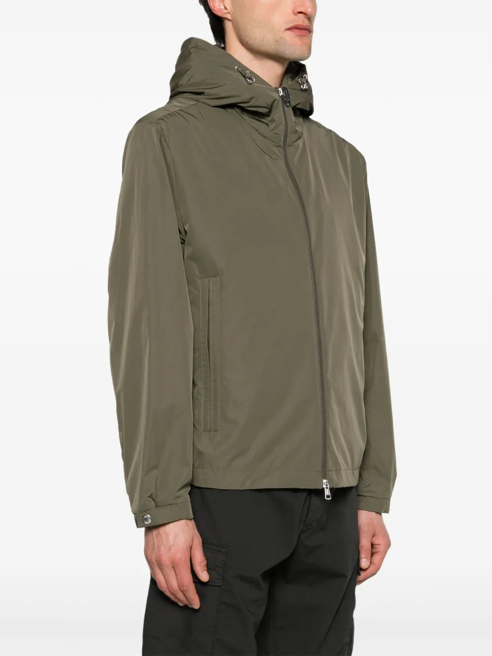 Vestes Veste Traversier Moncler Kaki Homme