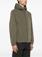 Vestes Veste Traversier Moncler Kaki Homme
