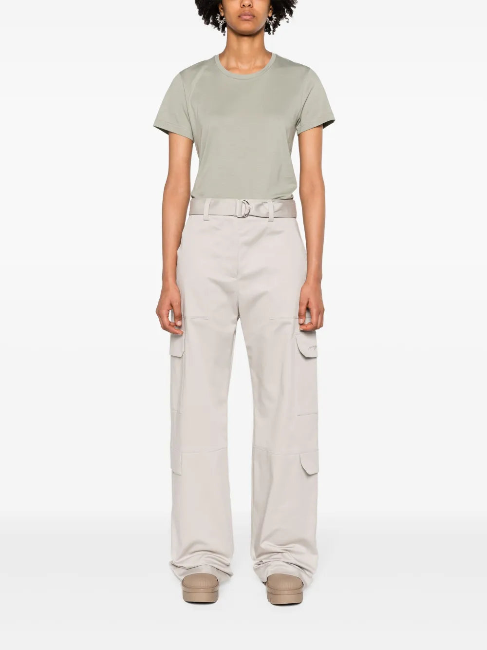 T-shirts T-shirt à logo Moncler Vert Femme