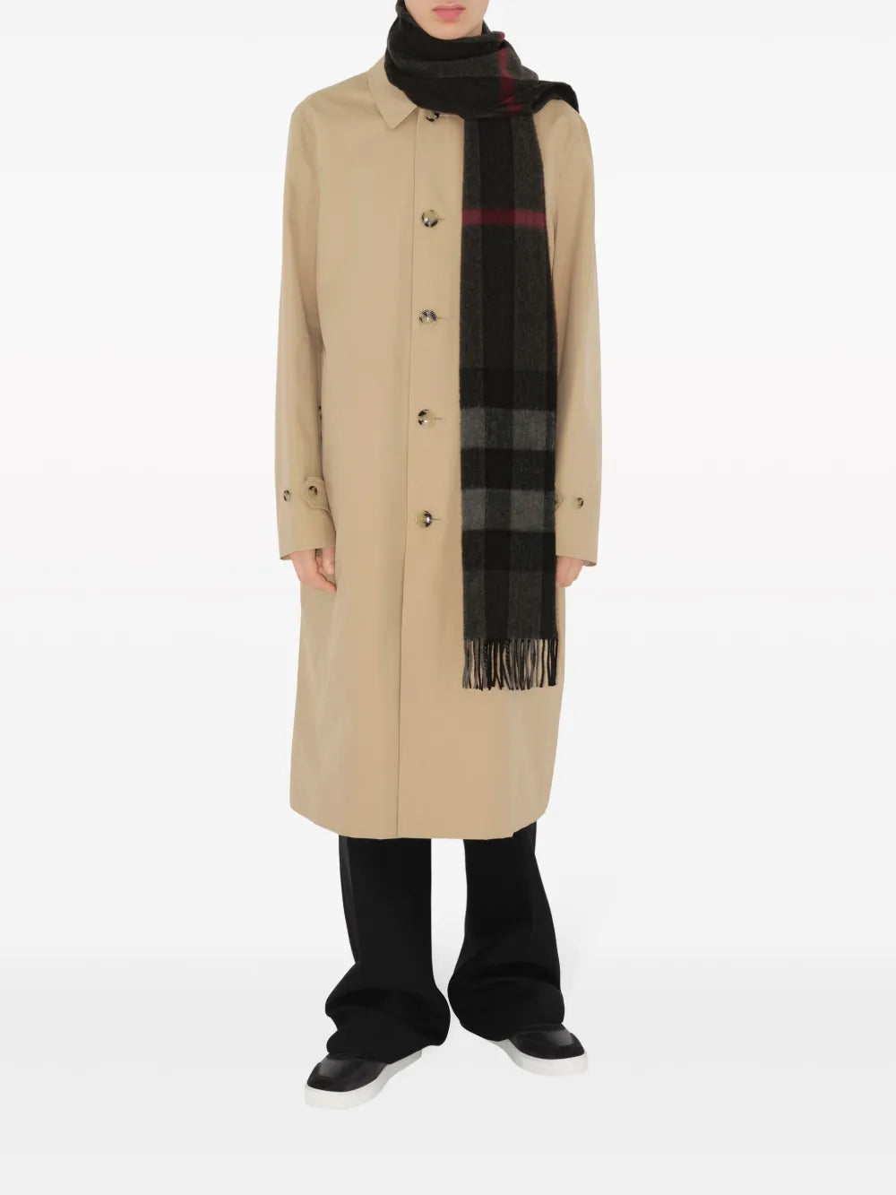 Écharpes, foulards et gants Écharpe en cachemire Burberry Gris Unisexe