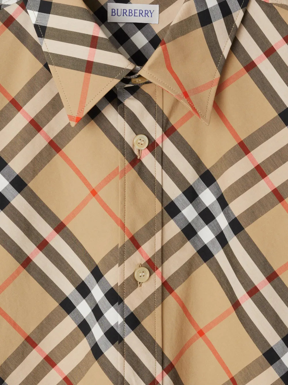 Camisas Camisa à Quadros Burberry Bege Homme