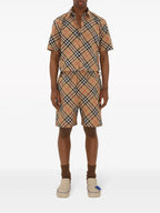 Camisas Camisa à Quadros Burberry Bege Homme