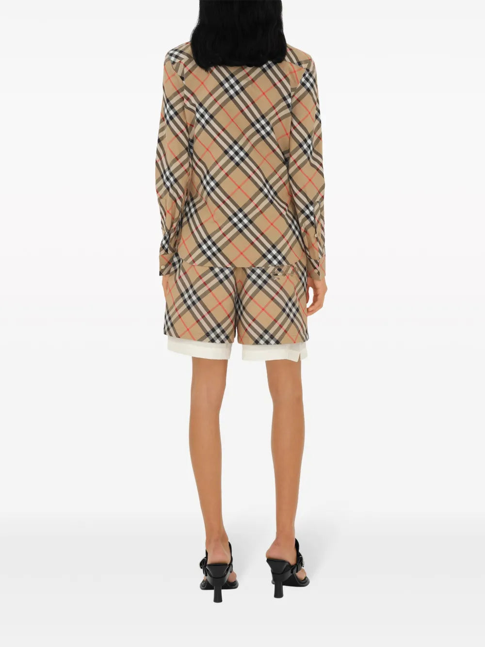 Chemises Chemise à carreaux Burberry Beige Femme