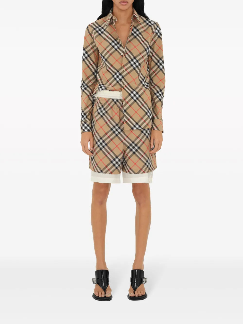 Chemises Chemise à carreaux Burberry Beige Femme