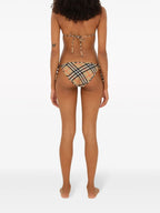 Beachwear Bas de bikini à carreaux Burberry Beige Femme