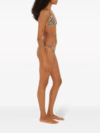 Beachwear Bas de bikini à carreaux Burberry Beige Femme