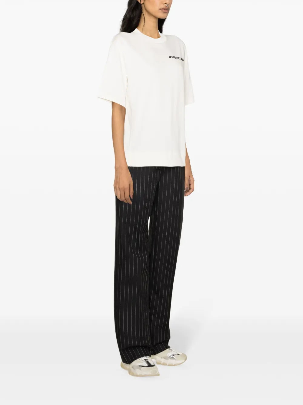 T-shirts T-shirt à logo Moncler Grenoble Blanc Femme