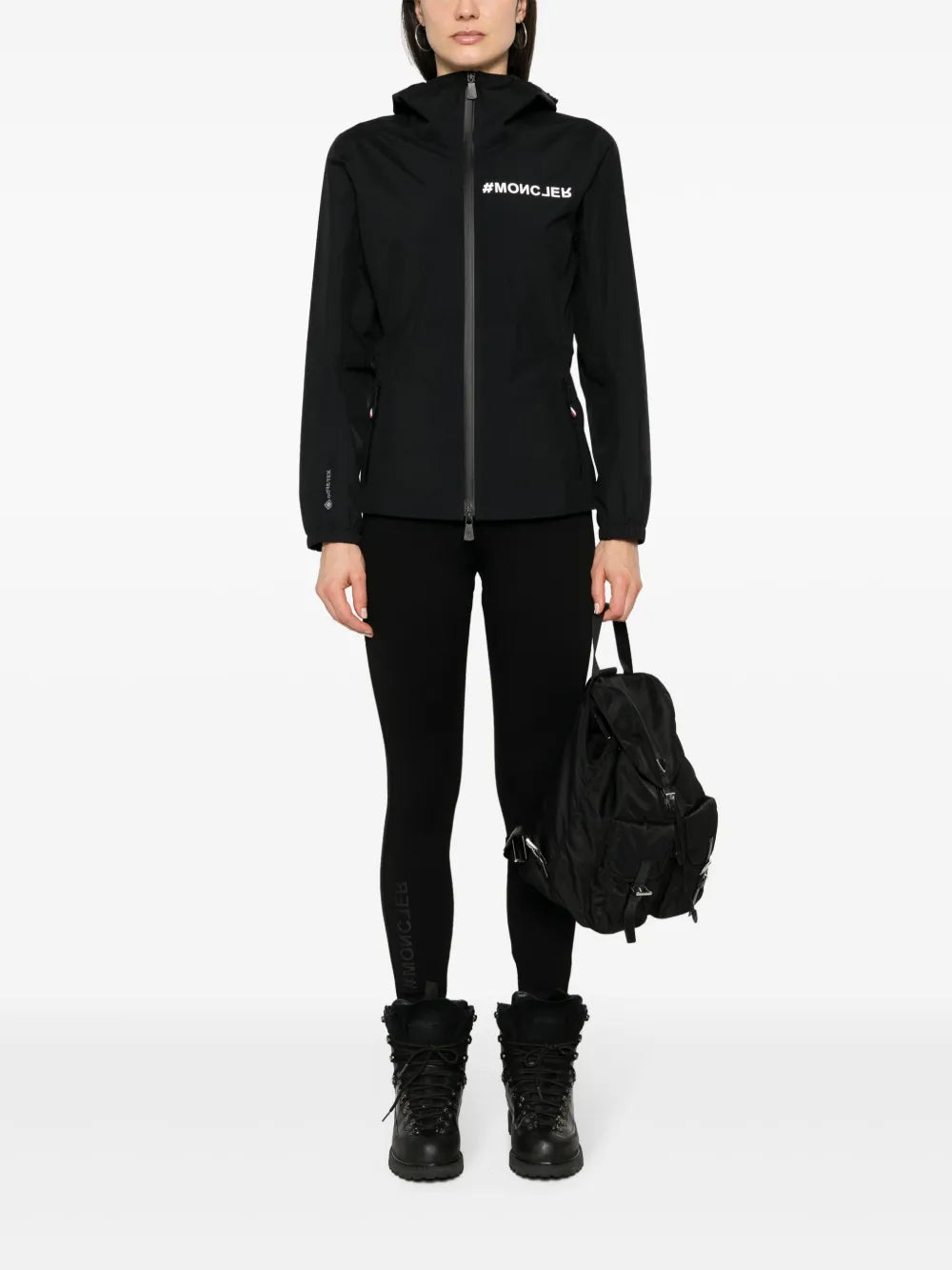 Pantalons Legging en nylon Moncler Grenoble Noir Femme