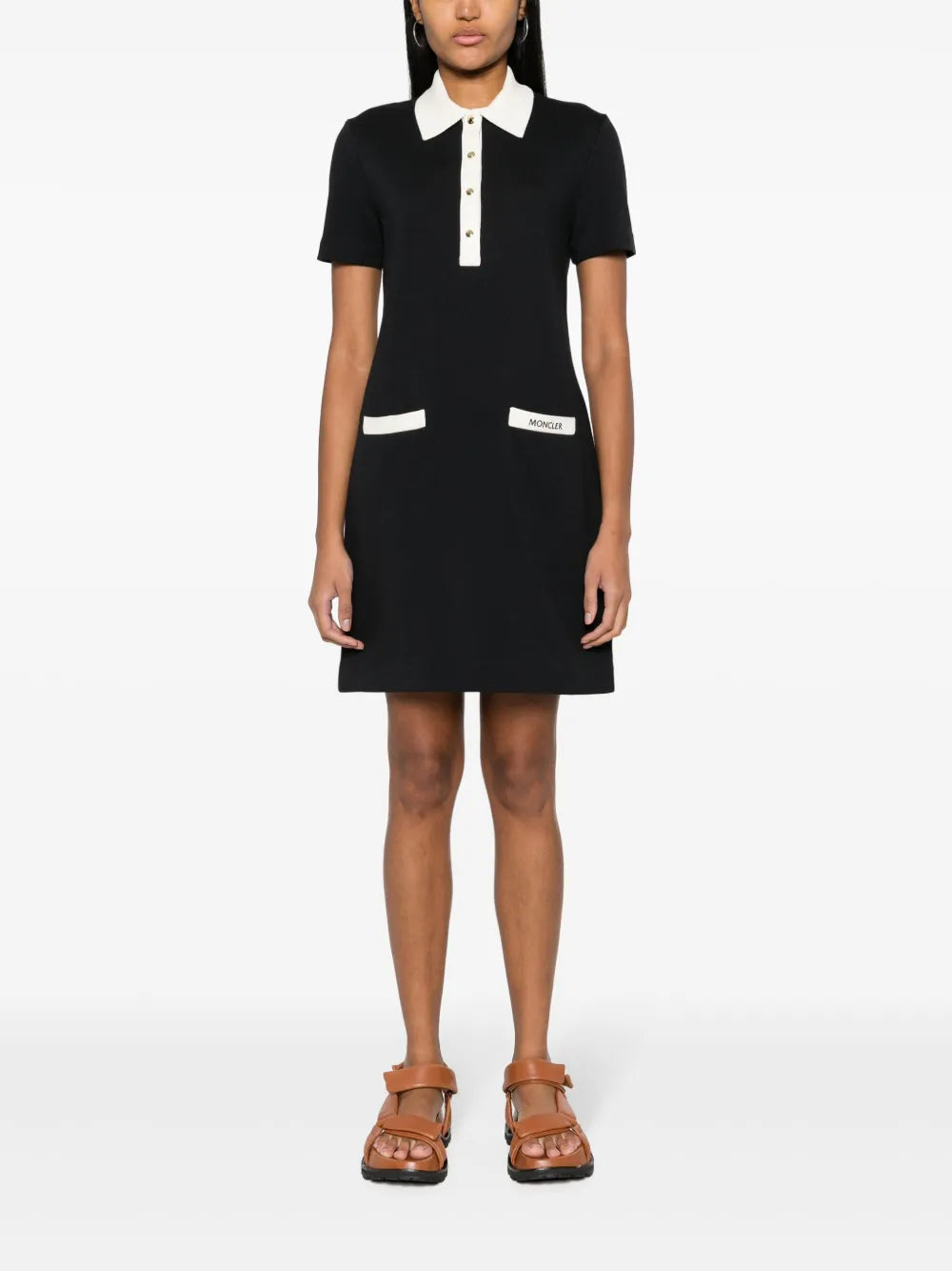 Vestidos Vestido de Malha Fina Moncler Azul escuro Femme