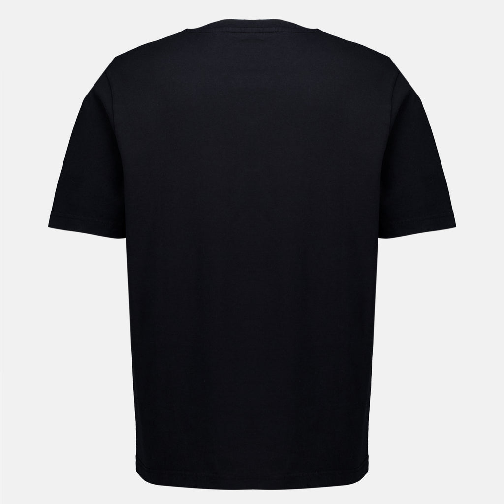 T-shirts T-shirt brodé noir Maison Kitsune Noir Homme