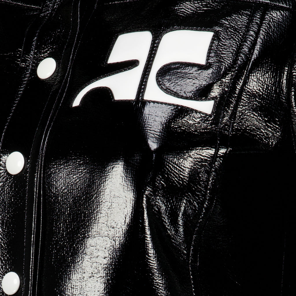 Vestes Reissued Black Vinyl Jacket Courrèges Noir Femme