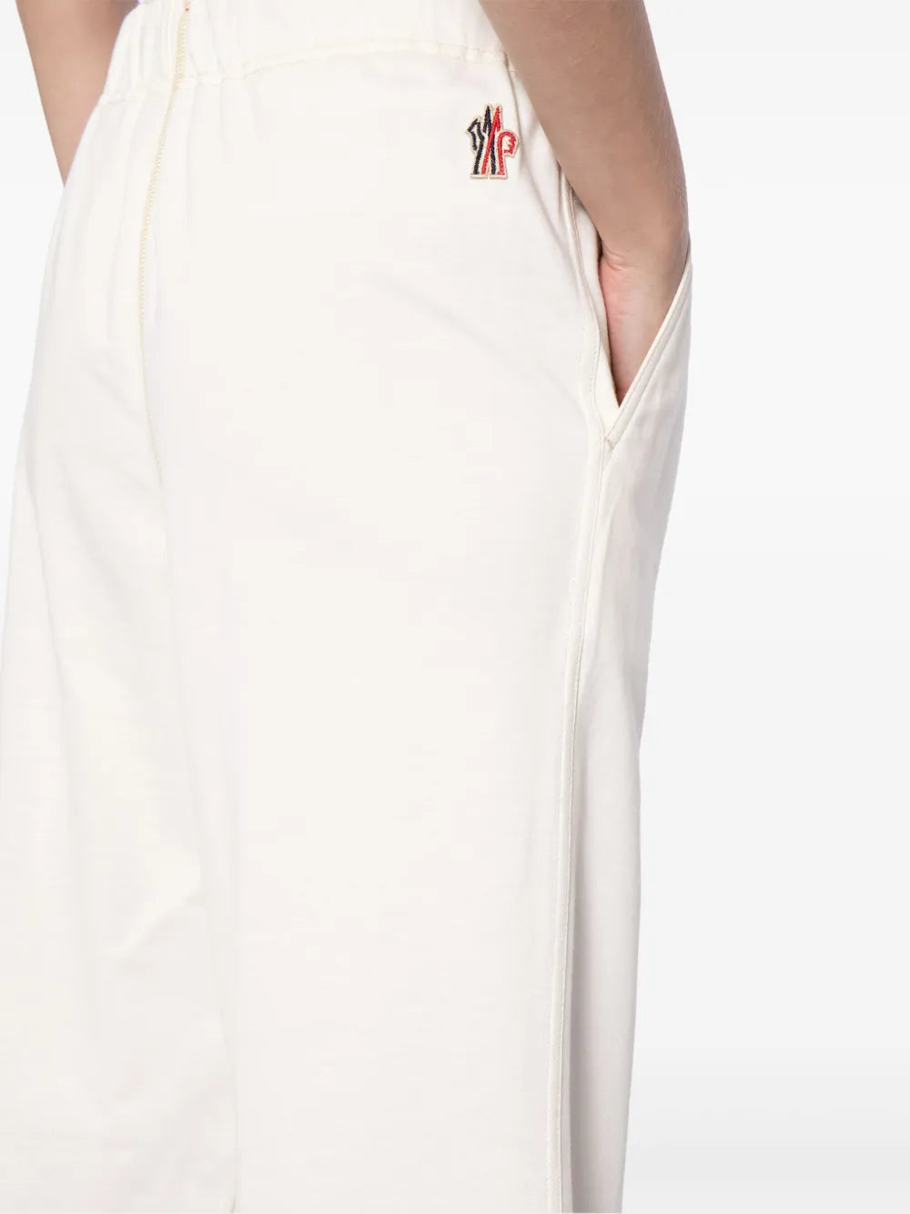 Pantalons Pantalon jogging droit Moncler Grenoble Blanc Femme