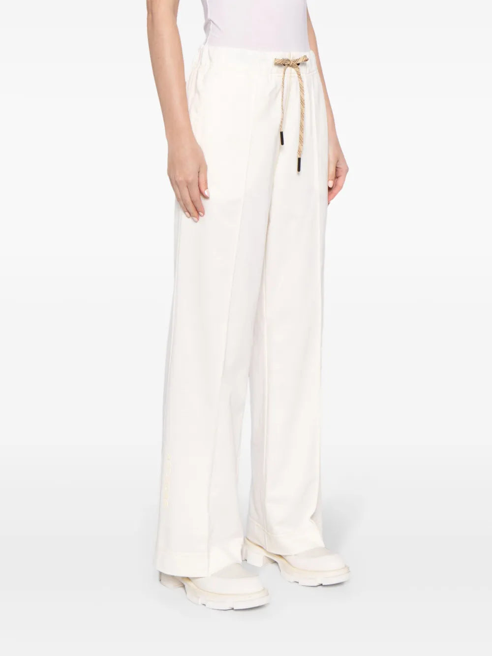 Pantalons Pantalon jogging droit Moncler Grenoble Blanc Femme