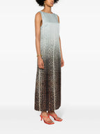 Vestidos Vestido de Seda Fendi Azul Femme