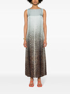 Vestidos Vestido de Seda Fendi Azul Femme