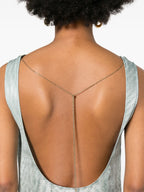 Vestidos Vestido de Seda Fendi Azul Femme