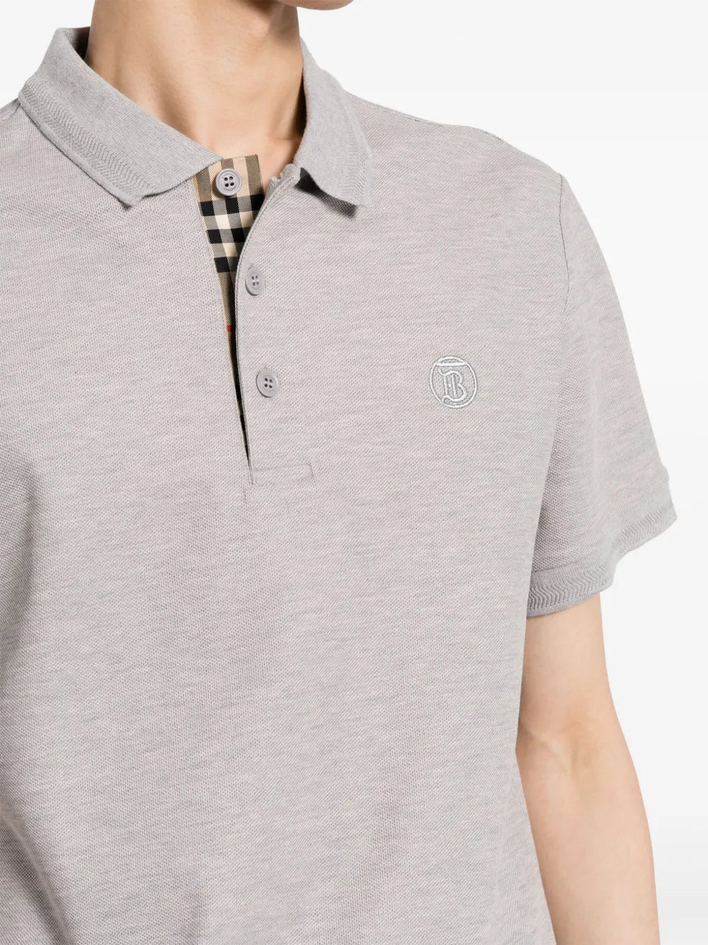 Polos Polo Eddie Burberry Gris Homme