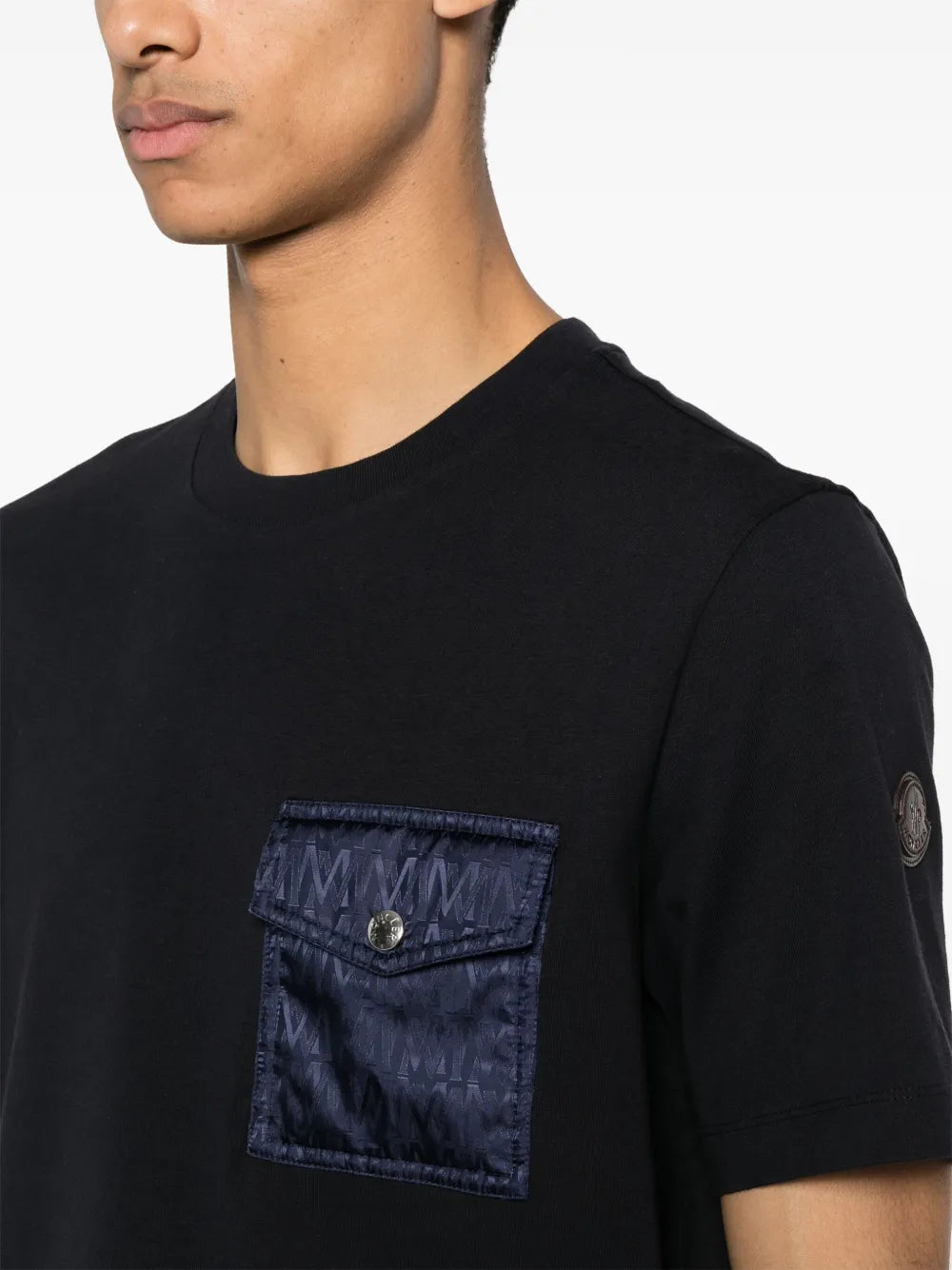 T-shirts T-shirt à poche Moncler Bleu foncé Homme