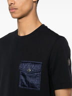 T-shirts T-shirt à poche Moncler Bleu foncé Homme