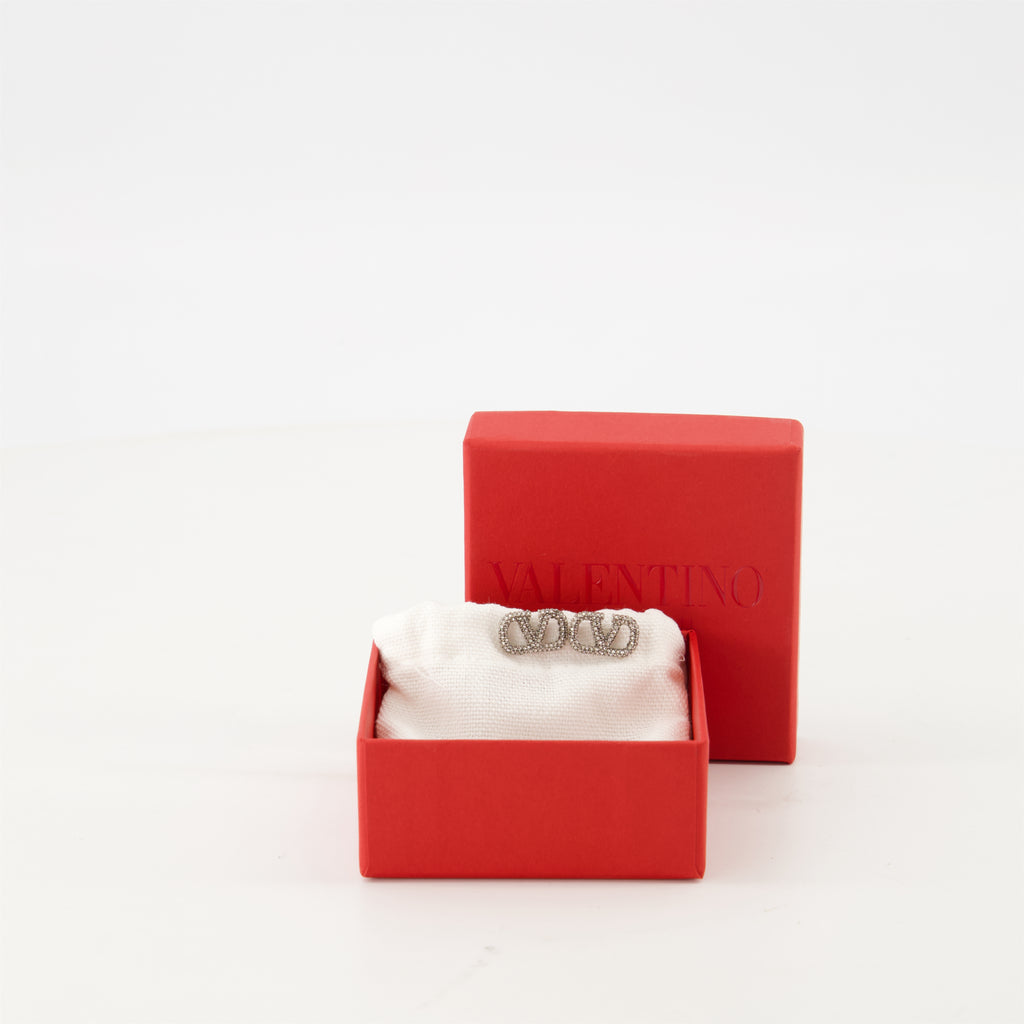 Bijoux Boucles d'oreilles VLogo Valentino Garavani Argenté Femme