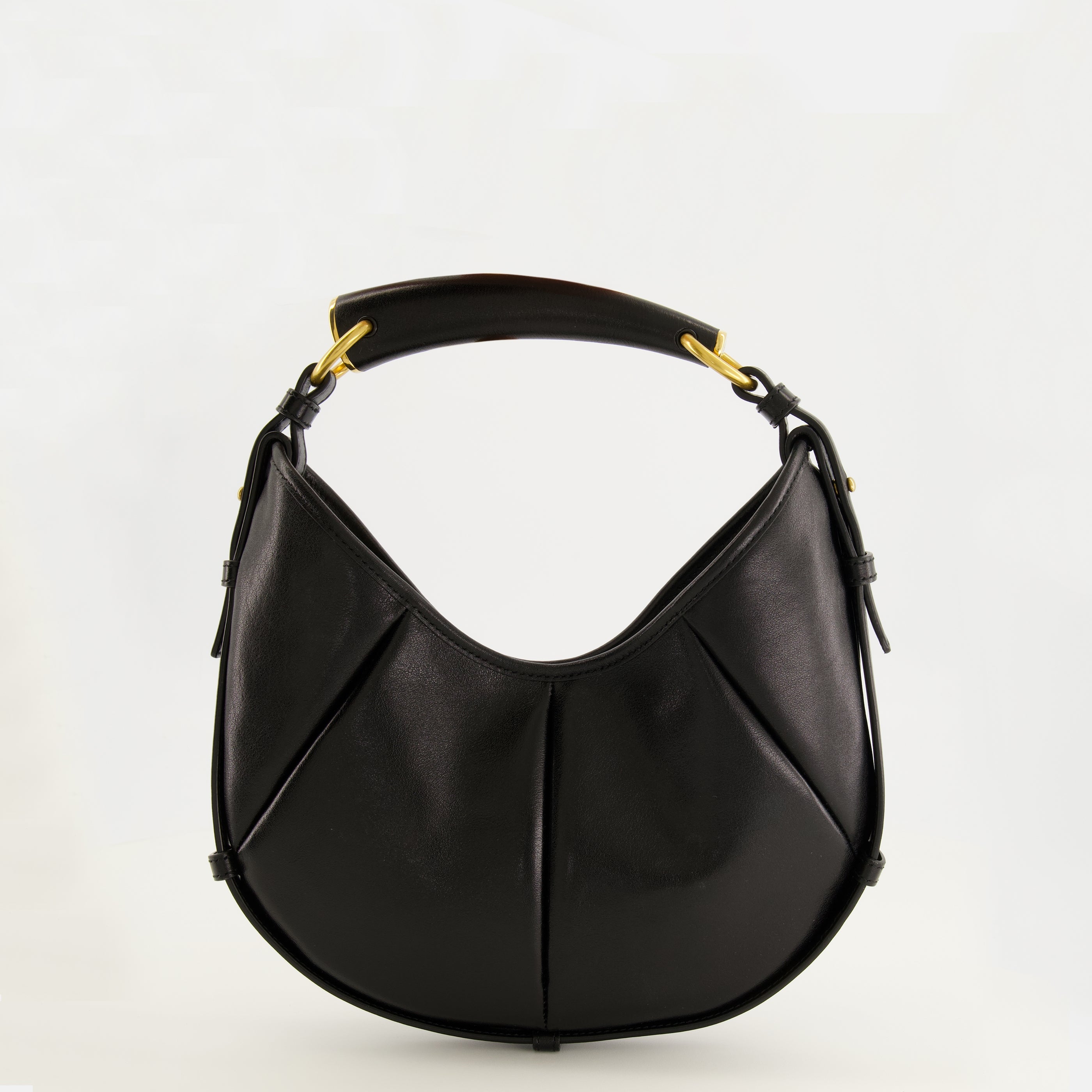 Image de l'article Sac Mombasa small en cuir noir de la marque Saint Laurent pour Femme - Saison Printemps-Été 2026 - Vue de Dos
