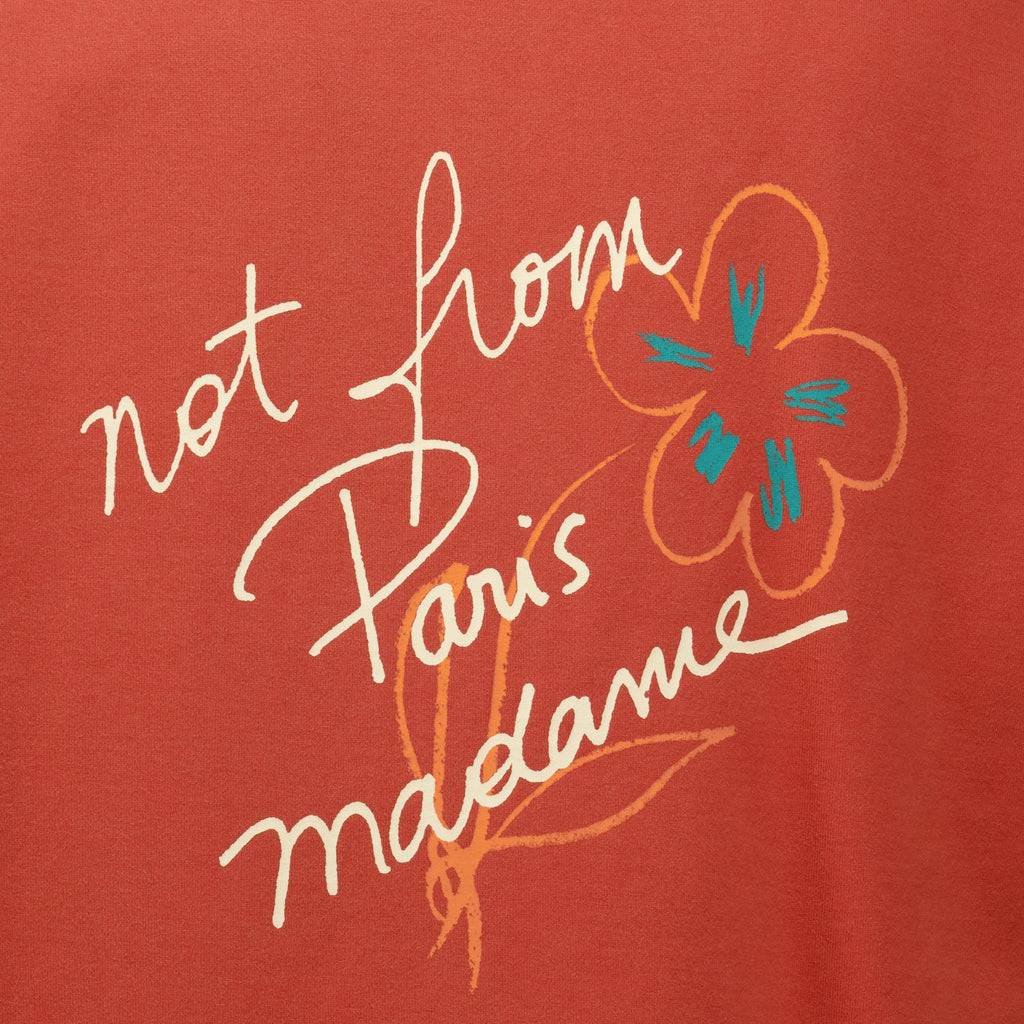 T-shirts T-shirt Slogan Sketch Arancione Drole De Monsieur Orange Homme