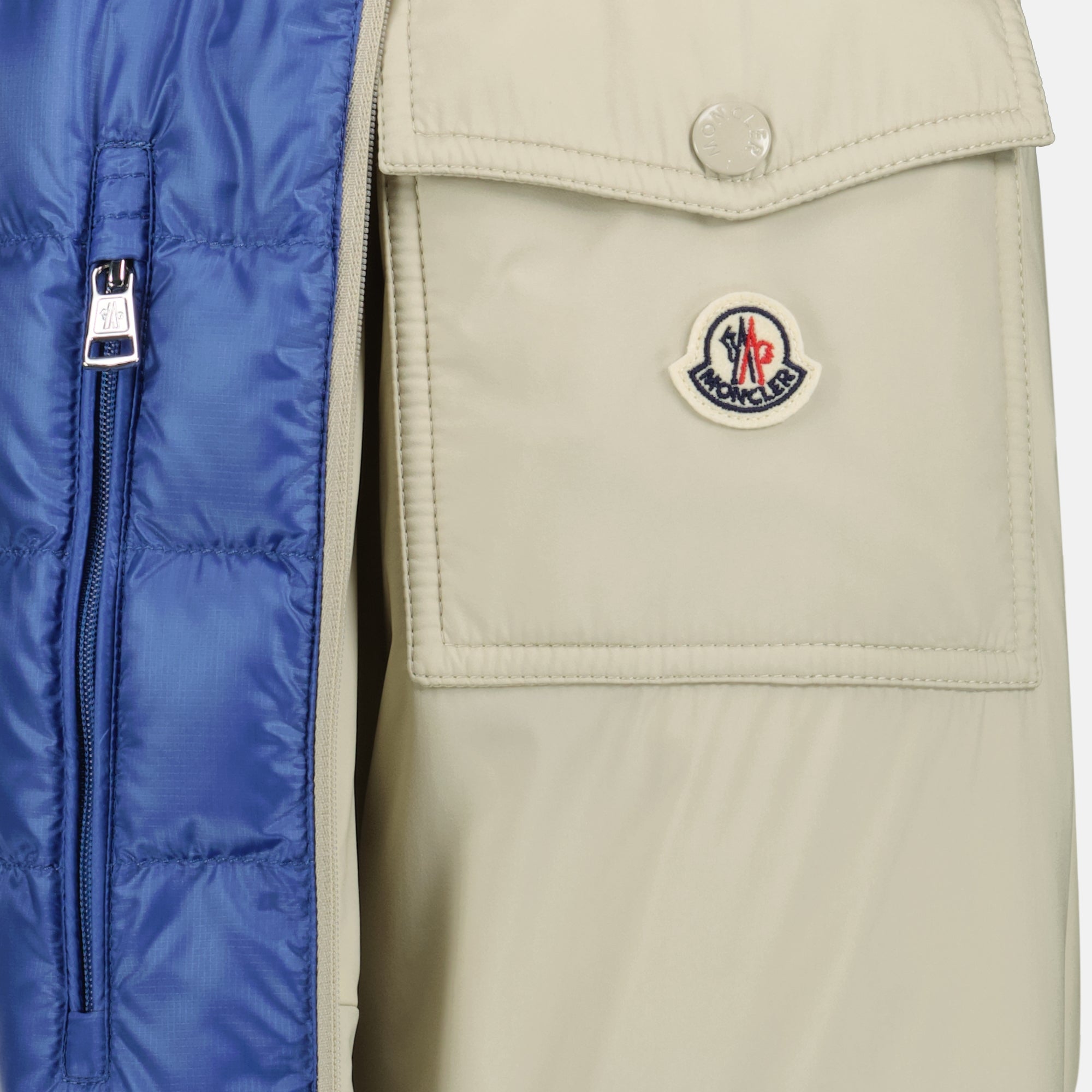 Image de l'article Veste Breezes beige de la marque Moncler pour Homme - Saison Printemps-Été 2026 - Vue détaillée_1