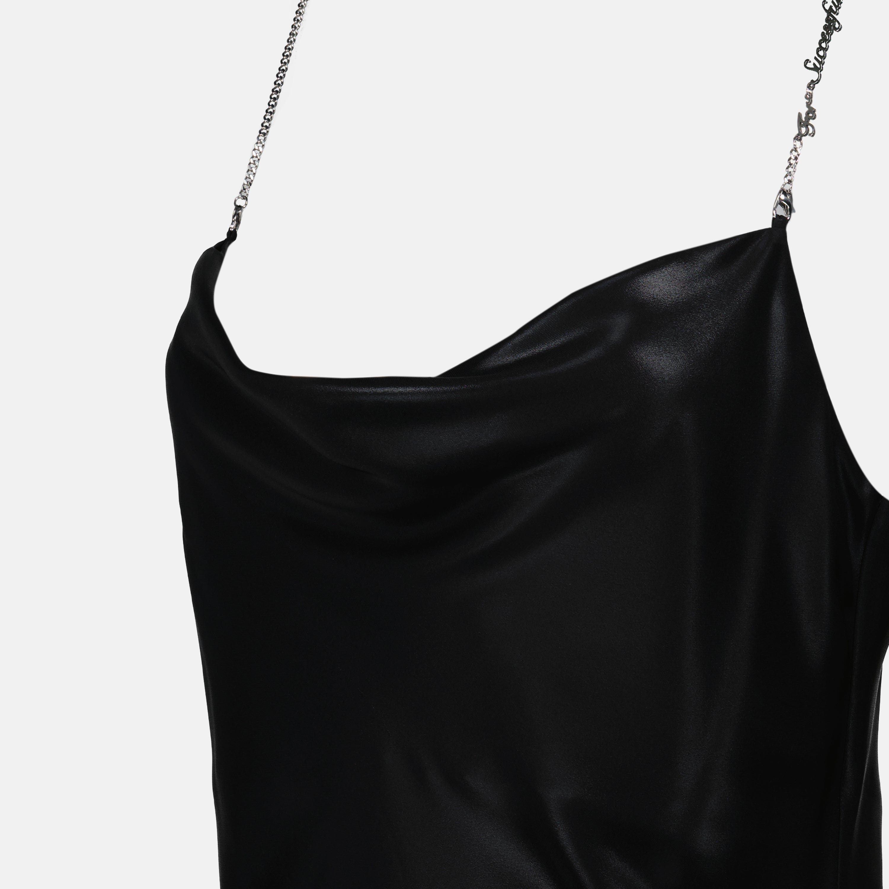 Robes Robe drapée D-Minty Diesel Noir Femme