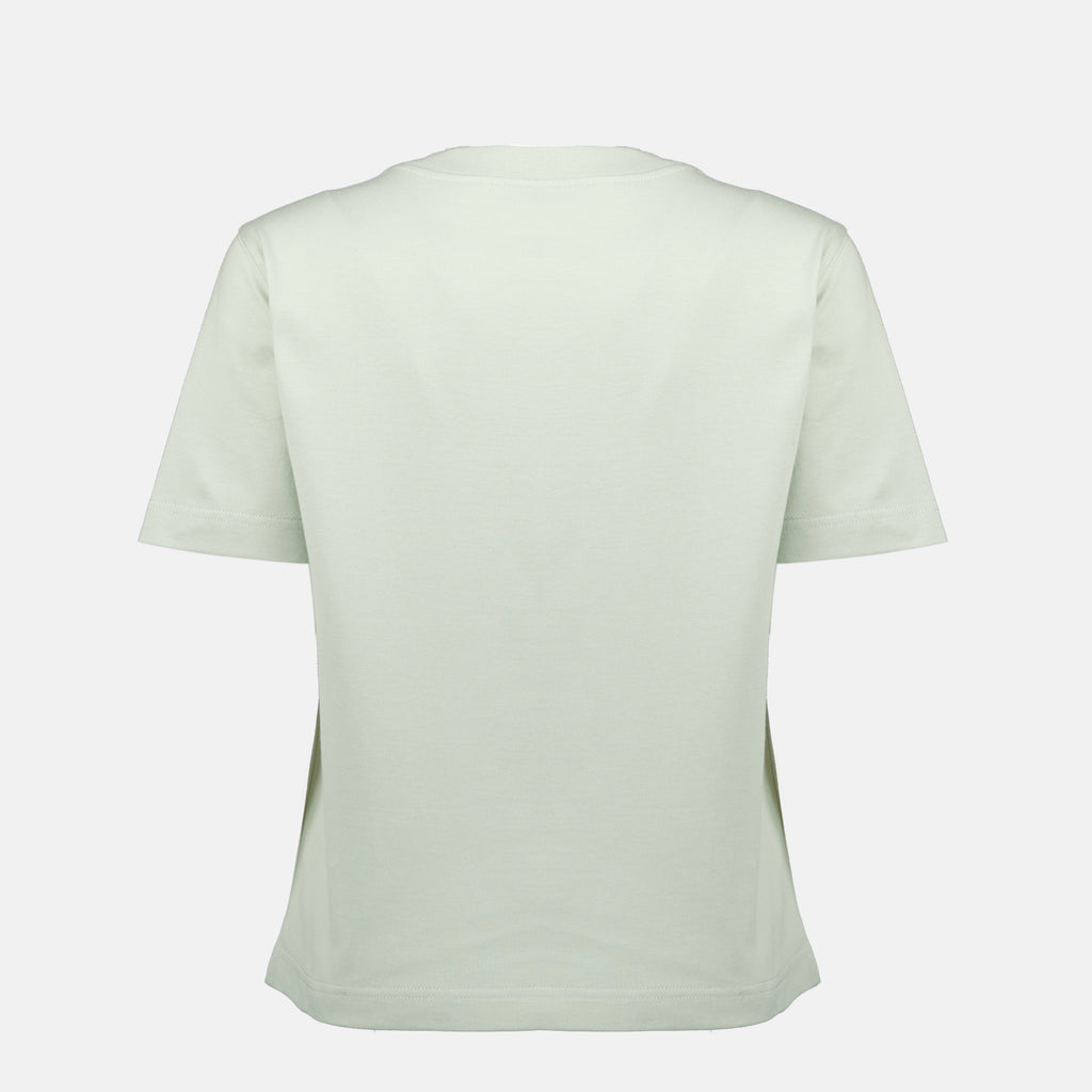 Image de l'article T-shirt logo Check vert de la marque Burberry pour Femme - Saison Printemps-Été 2026 - Vue de Dos