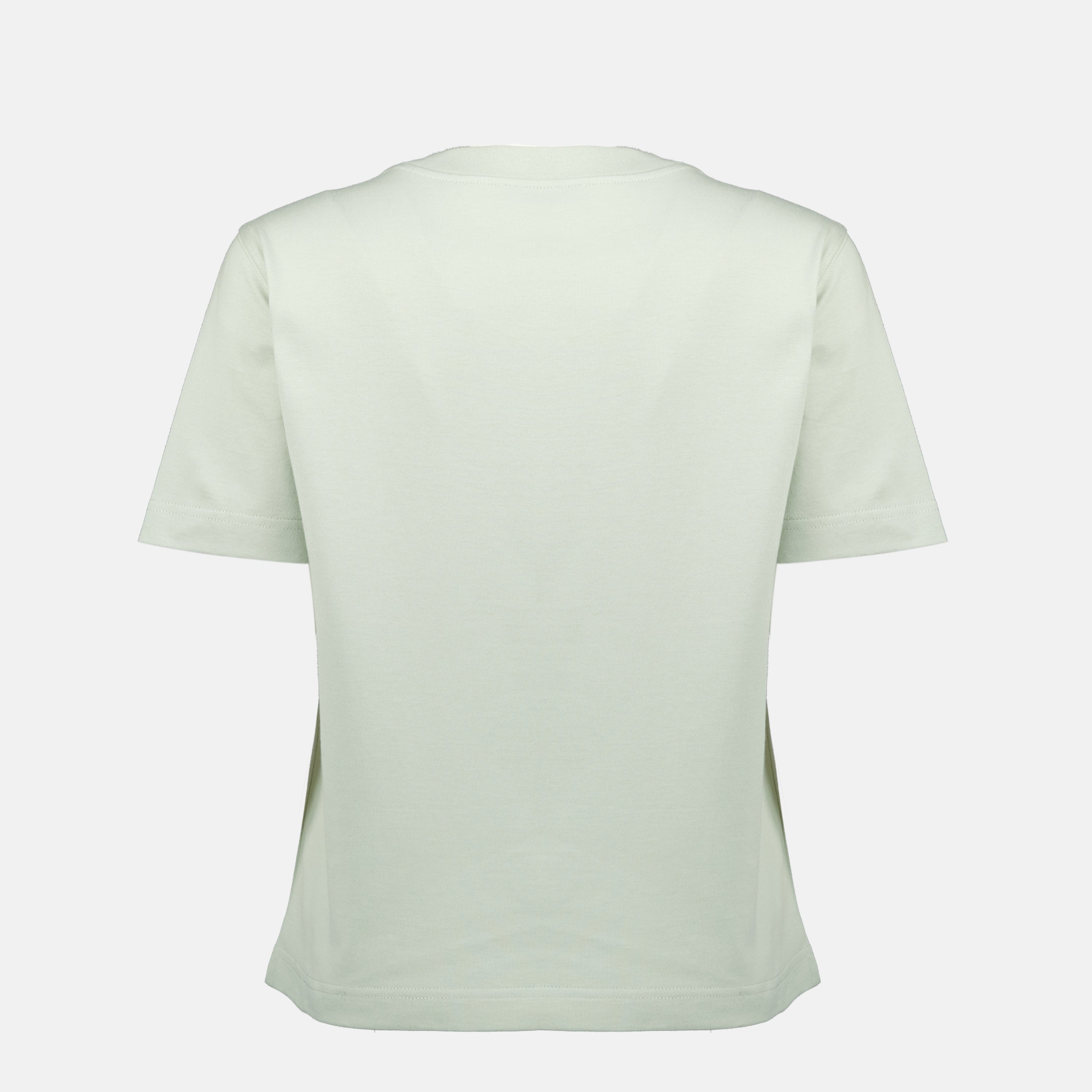 Image de l'article T-shirt logo Check vert de la marque Burberry pour Femme - Saison Printemps-Été 2026 - Vue de Dos