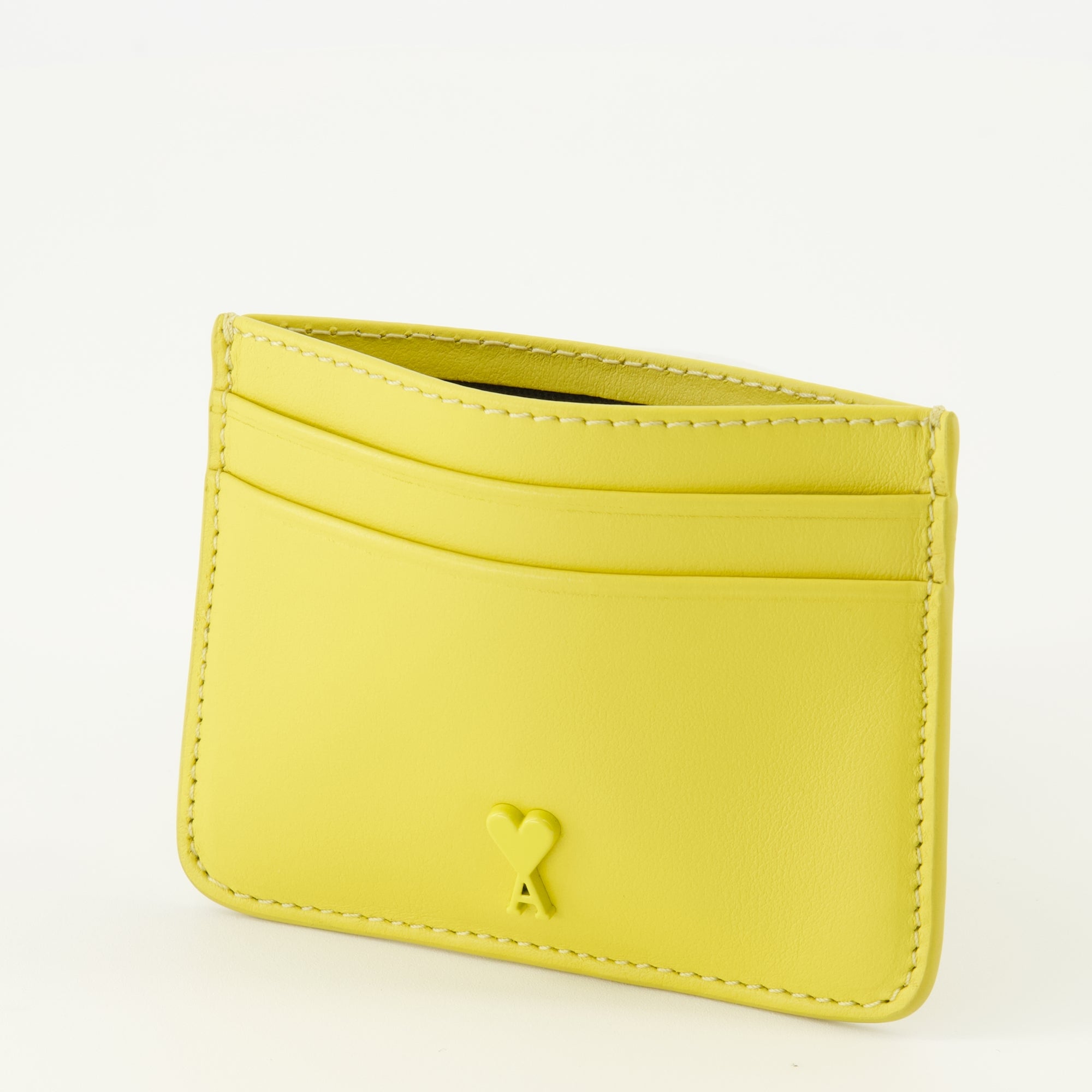 Image de l'article Portes-cartes ami de coeur jaune de la marque Ami PARIS pour Unisex - Saison Printemps-Été 2026 - Vue détaillée_2