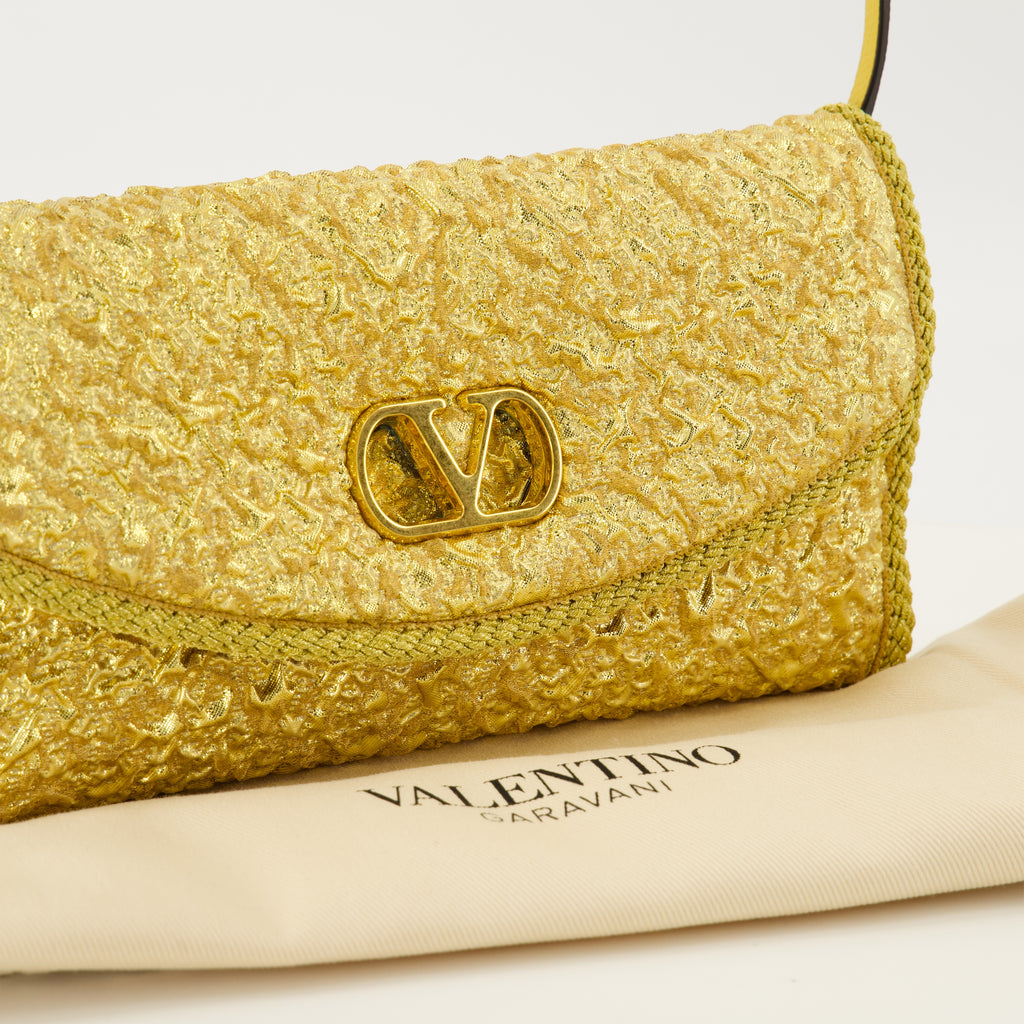Image de l'article Petit sac DeVain en jacquard doré de la marque Valentino Garavani pour Femme - Saison Printemps-Été 2026 - Vue détaillée_2