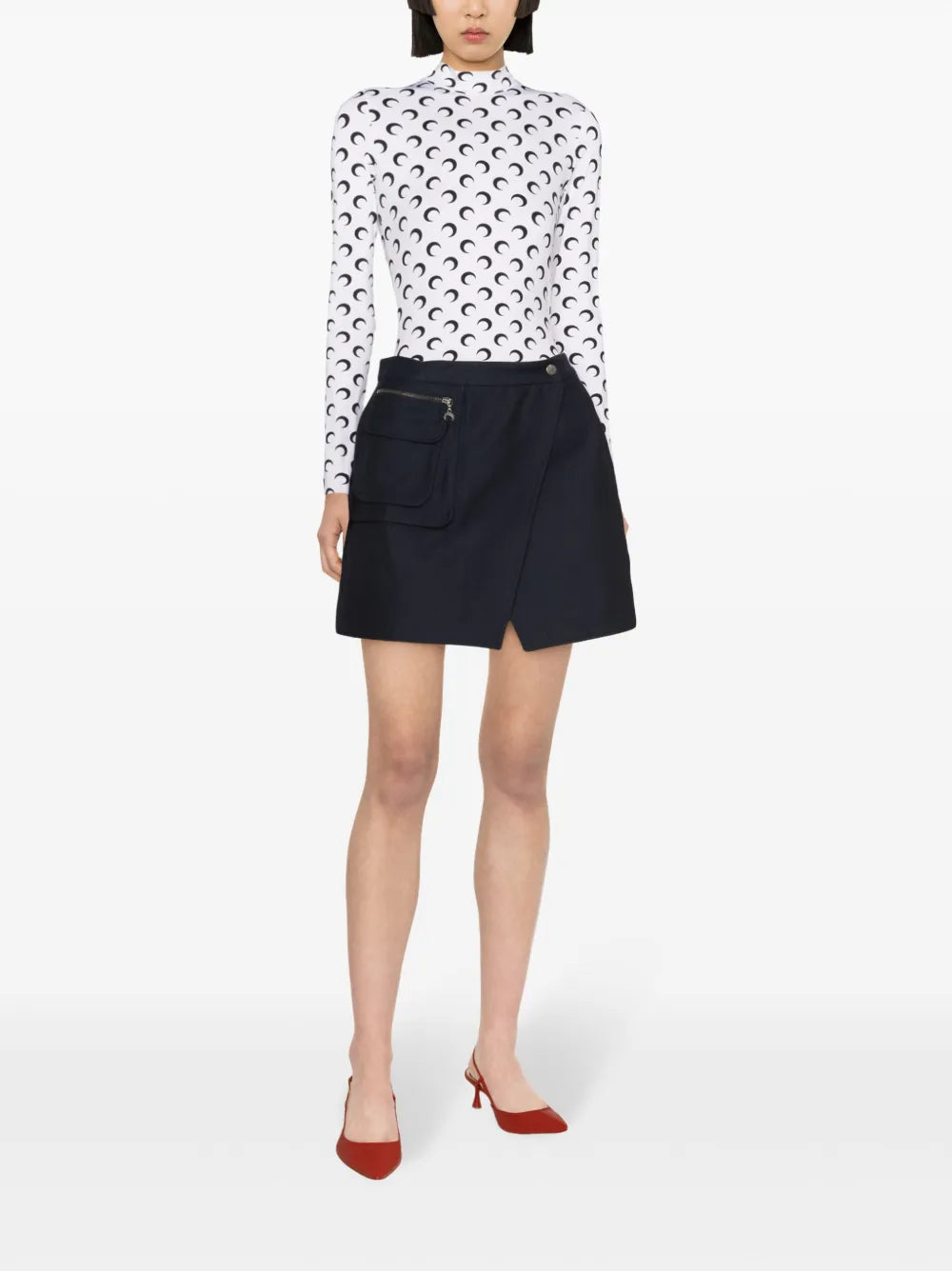 Image de l'article Top Jersey Moon de la marque Marine Serre pour Femme - Saison Automne-Hiver 2025 - Vue de Dos