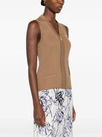 Vestes Gilet sans manches Prada Marron Femme